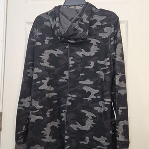 Jockey Sport Black and Gray Camouflage Jacket